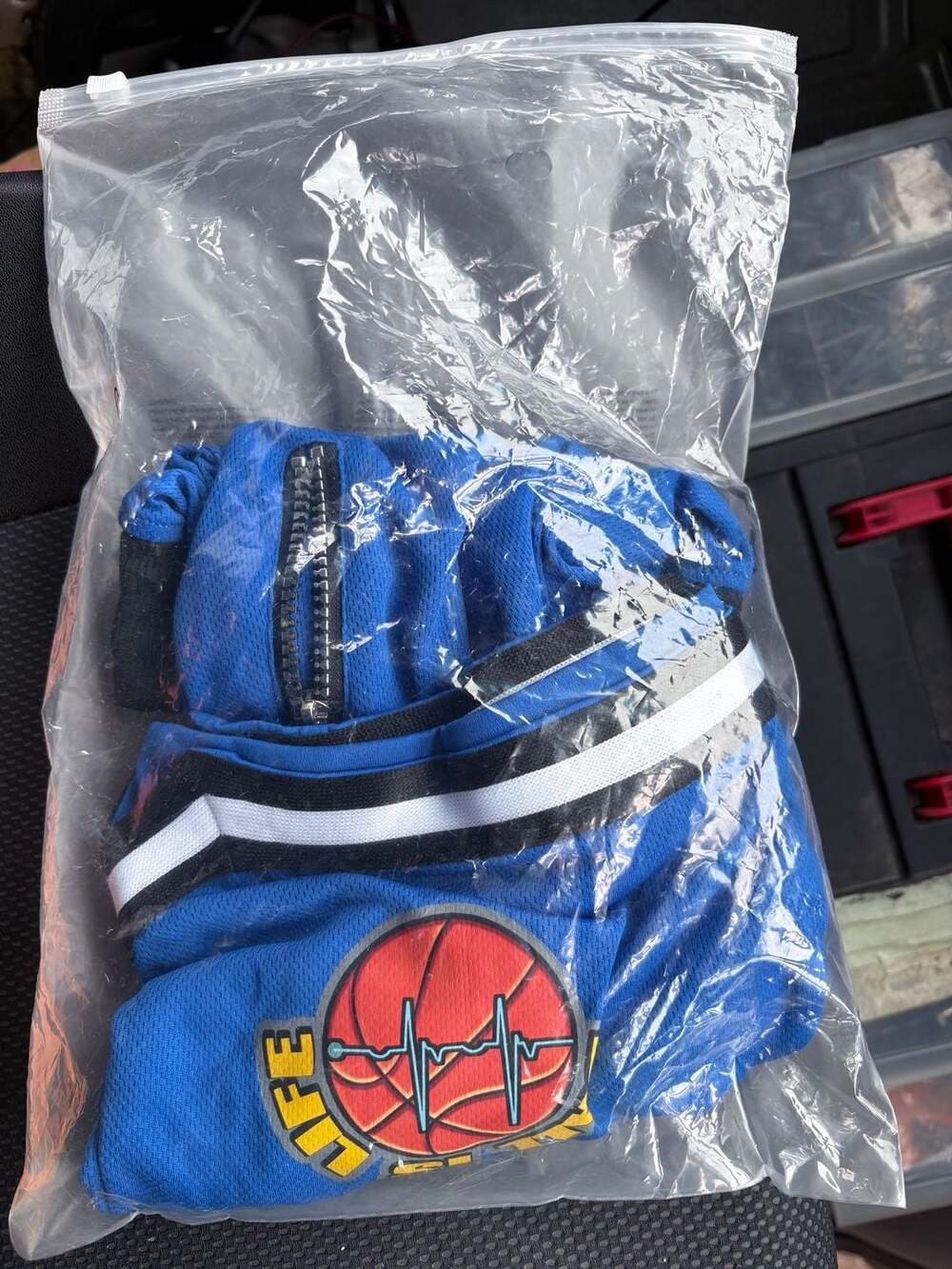 Ball Is Life Basketball Mesh Athletic Shorts Blue